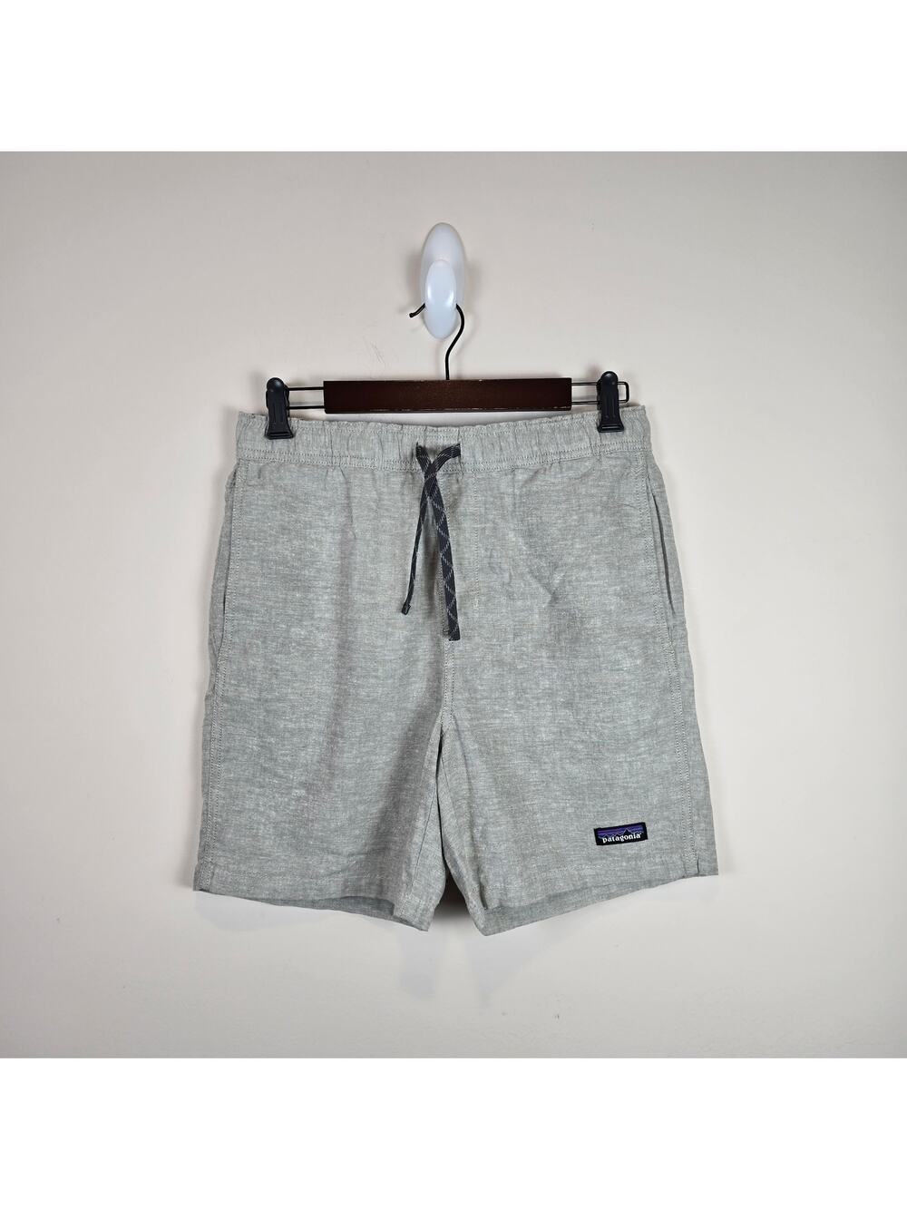 Patagonia Baggies Naturals Mens Size S 6.5" Inseam Chambray Feather Gray